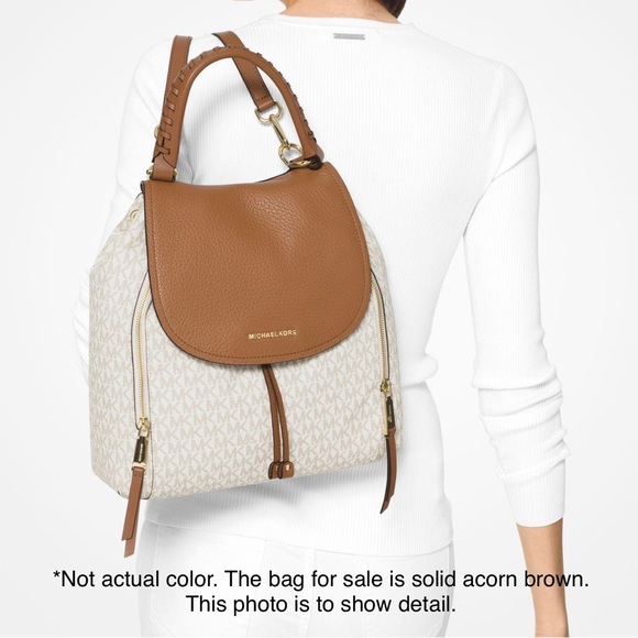 NWT Michael Kors Viv Acorn Convertible Leather Backpack, 30F6GVBB3L - Picture 5 of 12